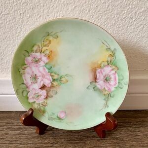 Vintage hand painted Bavaria plate 6”